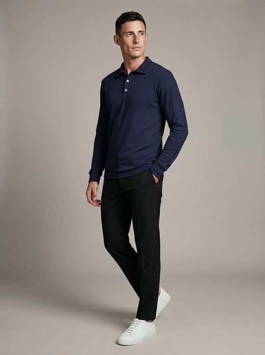 Regular Ribbed Polo