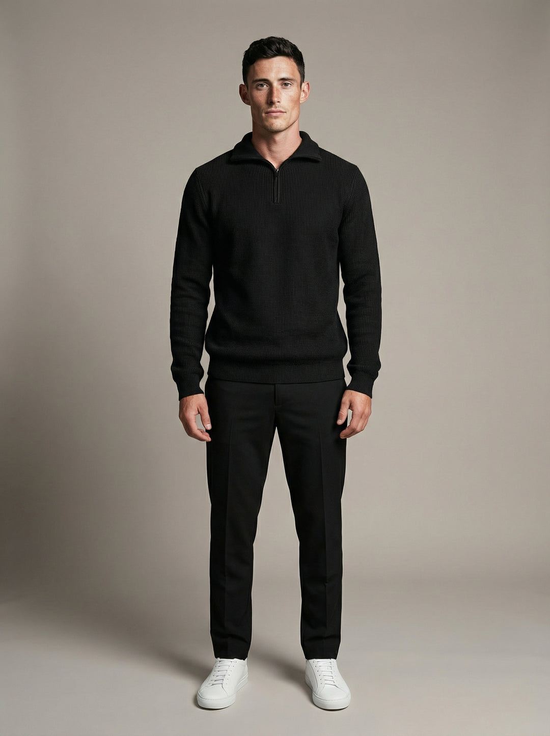Regular Quarter Zip Knit