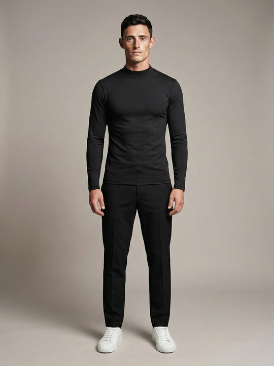 Slim Mock Neck Top