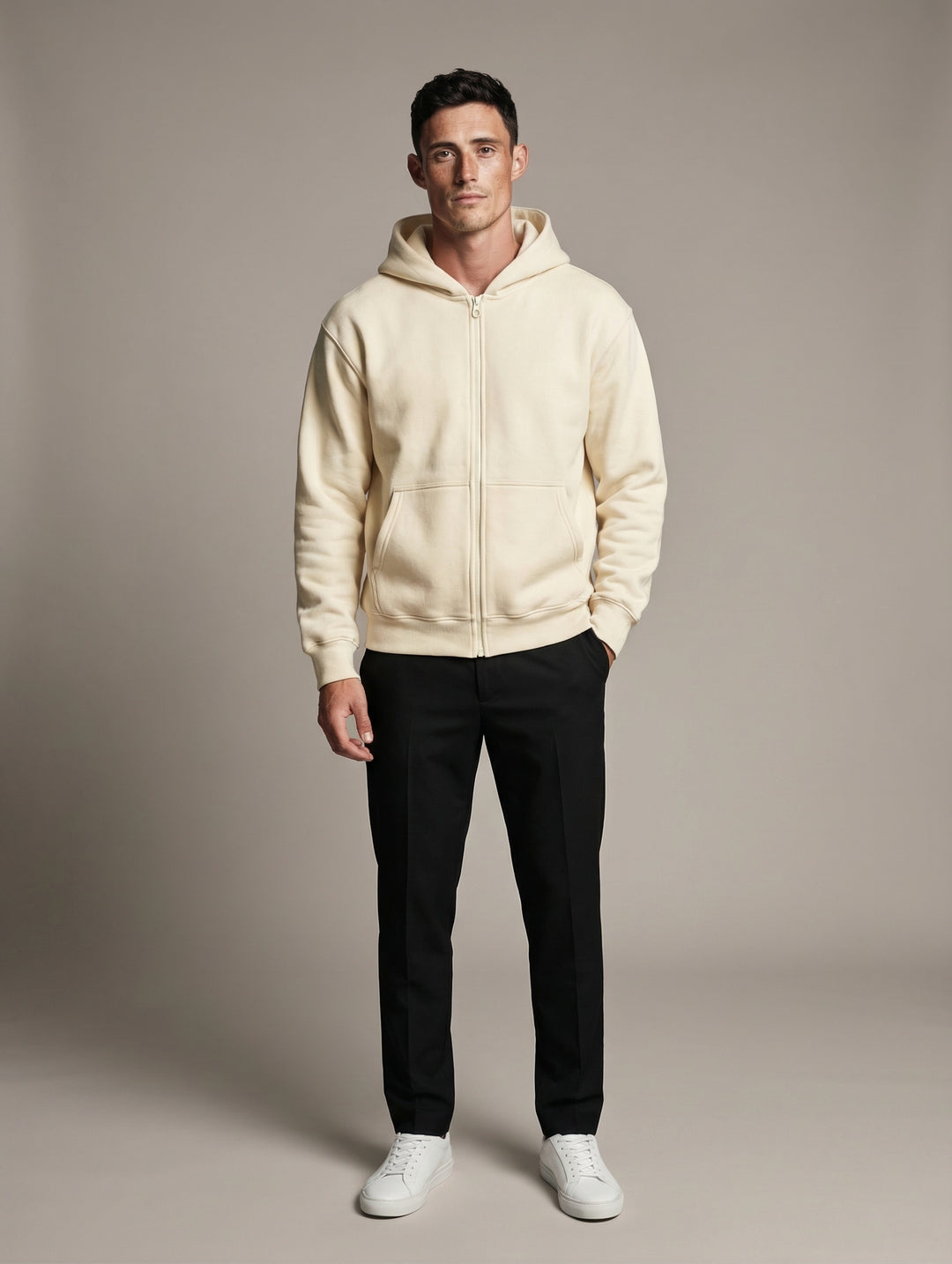 Relaxed Zip Hoodie